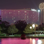 Omni Hotel in Dallas, as viewed from Dallas City Hall. Photo by Richard Murphy, licensed under the Creative Commons Attribution-Share Alike 3.0 Unported license.