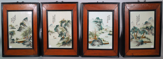 Four Chinese Republic plaques. Manatee Galleries image.