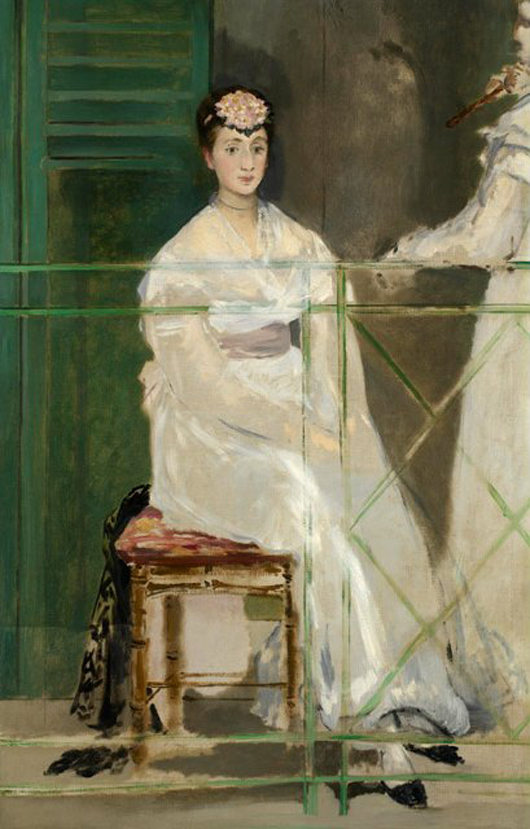  'Portrait of Mademoiselle Claus,' oil on canvas painting by Edouard Manet, 1868. Image courtesy Wikimedia Commons.