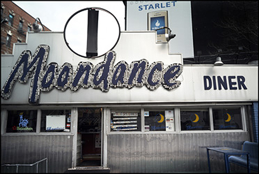 The Moondance Diner, once a New York City landmark, was moved to Wyoming in 2007. Image by Jean-Michel Clajot. This file is licensed under the Creative Commons Attribution-Share Alike 3.0 Unported, 2.5 Generic, 2.0 Generic and 1.0 Generic license.
