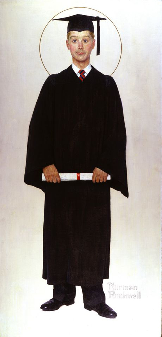 Norman Rockwell (1894 – 1978), Boy Graduate, 1959, oil on canvas.
