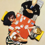 Norman Rockwell (1894-1978), Bridge Game – The Bid, 1948, oil on canvas.
