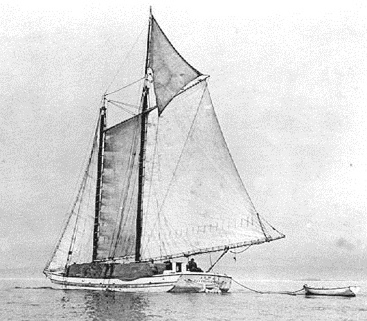 An example of a schooner built in 1891 is 'The Alma,' which hauled goods on and around San Francisco Bay. Still seaworthy, it was designated a National Historic Landmark in 1988. It is now one of the exhibits of the San Francisco Maritime National Historic Park.