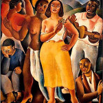 Emiliano Di Cavalcante (Brazilian, 1897-1976), 'Samba,' 1925. Licensed under the Creative Commons Attribution-ShareAlike 3.0 Unported license.