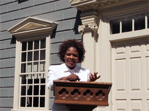 Boston-area auctioneer Tonya A. Cameron says Internet live bidding (through LiveAuctioneers.com) has expanded her customer base dramatically. Image courtesy of Tonya A. Cameron.