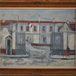 Painting attributed to Maurice Utrillo. Showplace Antique + Design Center image.