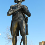 American sculptor Walker Hancock, who created the Robert Frost bust, also did this bronze of John Paul Jones, which stands in the Philadelphia Museum of Art Sculpture Garden. Image courtesy of Wikimedia Commons.