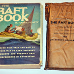 Some of the aviation material is quite unusual, like this waterproof edition of ‘The Raft Book.’ Sydney Rare Book Auctions image.