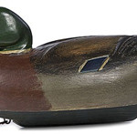 Ben Schmidt of Detroit carved this 17-inch-long mallard drake decoy circa 1925-1950. Image courtesy LiveAuctioneers.com Archive and Cowan's Auctions Inc.