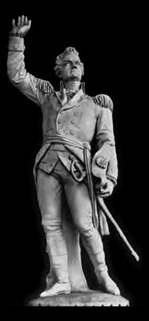 A statue of Ethan Allen, sculpted by Larkin Goldsmith Mead. Image courtesy Wikimedia Commons.