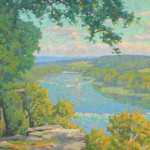 Jex, Garnet W., (American, 1895-1979): 'View of the Potomac from Terrapin Neck, Shepardstown, West Virginia,' O/C. Image courtesy LiveAuctioneers.com Archive and Burchard Galleries Inc.