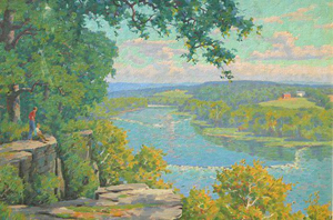 Jex, Garnet W., (American, 1895-1979): 'View of the Potomac from Terrapin Neck, Shepardstown, West Virginia,' O/C. Image courtesy LiveAuctioneers.com Archive and Burchard Galleries Inc.