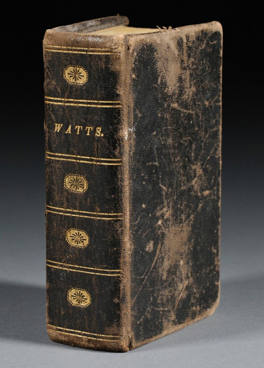 Watts, Isaac (1674-1748) ‘The Psalms of David, [bound with] Hymns and Spiritual Songs.’  Estimate: $150-$250. Skinner Inc. image.