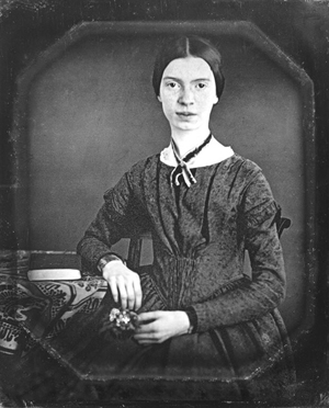 The only previously known adult photo of Emily Dickinson, taken circa 1846. The original is held by the Archives and Special Collections at Amherst College. Image courtesy Wikimedia Commons.