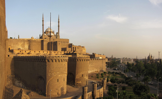The 12th-century Saladin Citadel in modern-day Cairo. This file is licensed under the Creative Commons Attribution-Share Alike 2.0 Generic license. 