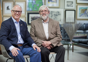 Ken Farmer (left) and Paul Quinn, partners in the new Charlottesville, Va.-based business known as Farmer & Quinn Auctions.