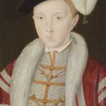 Studio of William Scrots (fl. 1537 - 1553), King Edward VI (1537 – 1553), oil on panel, 17 5/8 x 12 inches, painted c.1547-1549. Exhibited by The Weiss Gallery.