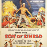 Zamparelli designed posters for movies produced by Howard Hughes, including 'Son of Sinbad' in 1955. Image courtesy LiveAuctioneers.com Archives and The Last Moving Picture Co.