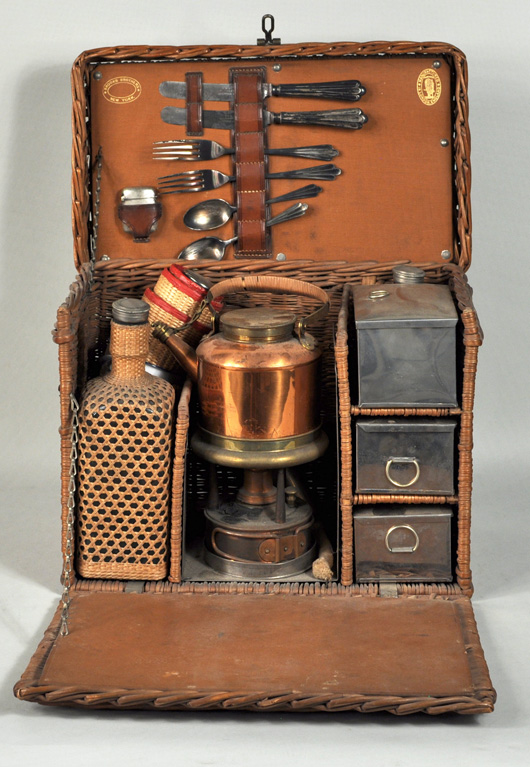 Brooks Brothers picnic case: $523. Woodbury Auction image.