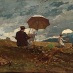 Winslow Homer (American, 1836-1910), 'Artists Sketching in the White Mountains,' 1868, oil on panel, Portland Museum of Art, Portland, Maine.