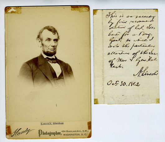 George T. Downing abolitionist papers: $20,000. Rago Arts and Auction Center image.