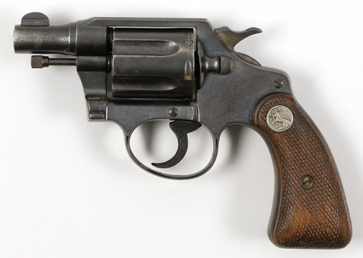 Bonnie Parker’s Colt Detective Special .38 revolver, carried by her at the time of her death. Estimate: $150,000-$200,000. RR Auction image.
