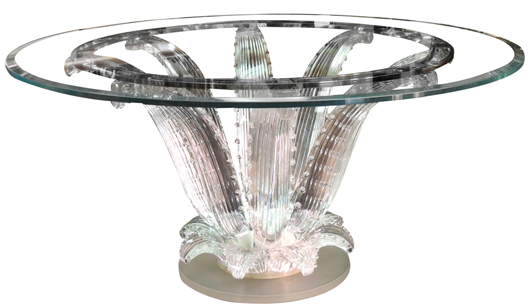 Lalique Cactus table. Red Baron's Private Reserve image.