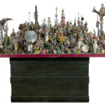 The Rev. Albert Wagner (1924 - 2006), ‘City Beneath the Sea,’ assembled sculpture composed of found objects on a tabletop. Gray’s Auctioneers image.