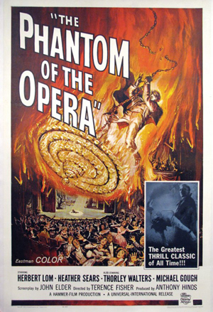 In addition to portraying Clouseau's boss in the Pink Panther films, Herbert Lom played the lead role in Universal-International's 1962 release 'The Phantom of the Opera.' Image of movie poster courtesy of LiveAuctioneers.com Archive and The Last Moving Picture Co.