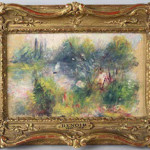 Pierre-Auguste Renoir (French, 1841-1919), 'Paysage Bords de Seine.' Image source: Wikicollecting.org.