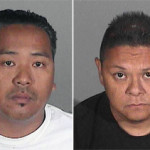 Wilmer Bolosan Cadiz (left) and Jay Jeffrey Nieto, suspects in a Santa Monica, Calif., residential theft of art and other valuables worth around $10 million. Composite of two booking photos provided to Auction Central News by the Santa Monica Police Department.