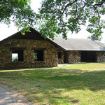 The Mini-Wakan State Park shelter house, shown here in an unfinished state, was restored rather than being pulled down, thanks in part to the efforts of the Spirit Lake Protective Association. The new design restored the structure, added a galley kitchen consistent with the building's original design, a picnic shelter, restrooms and a tent pad for large gatherings. Photo credit: Spirit Lake Protective Association, http://miniwakan.theslpa.org.
