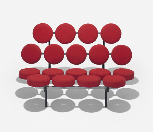 George Nelson & Associates Marshmallow Sofa. Wright image.