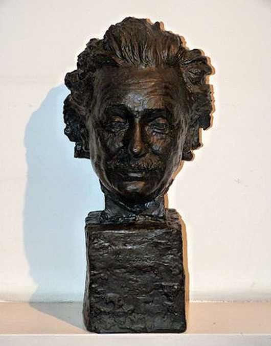 'Einstein' sculpture by Jo Davidson. Image courtesy of Love At First Bid.