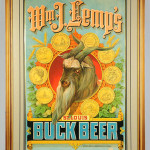 1886 lithograph advertising Wm. J. Lemp’s St. Louis Buck Beer, probably one of a kind, $21,600. Morphy Auctions image.