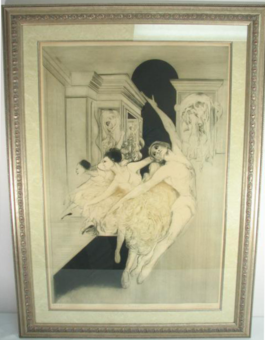 G.H. Rothe (American, 1935-2007) mezzotint titled ‘Bolshoi,’ est. $300-$500. Auctions Neapolitan image.