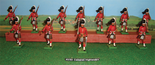 W. Britains set #5183 ‘Cameron Highlanders.’ OTSA image.