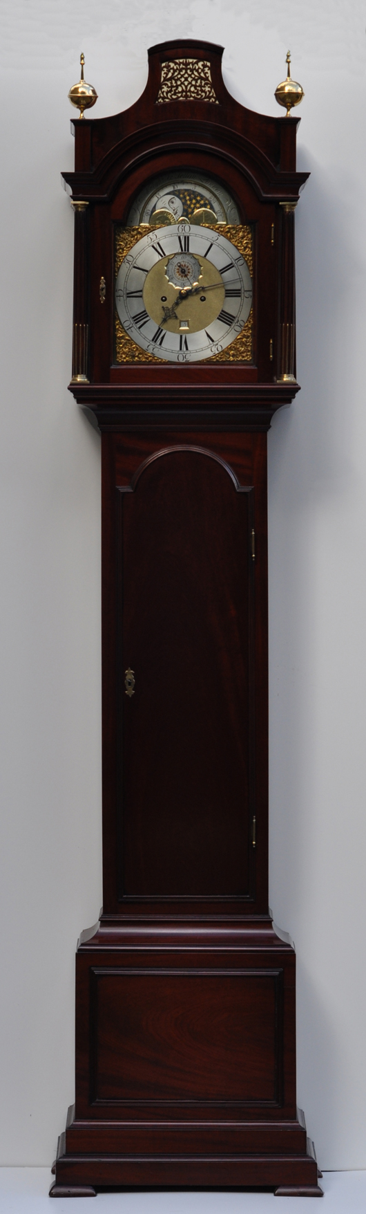 An 8 day longcase by Wright & Sellon of London, c 1760 from FJ and RD Story Antique Clocks