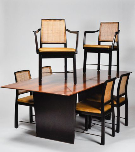 Dunbar dining table and chairs. John McInnis image.