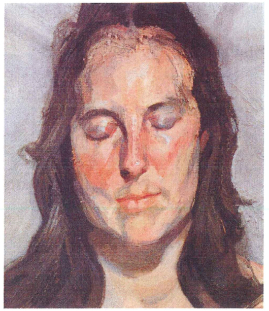 Lucian Freud, 'Woman with Eyes Closed,' 2002. Image courtesy of Rotterdam Police.