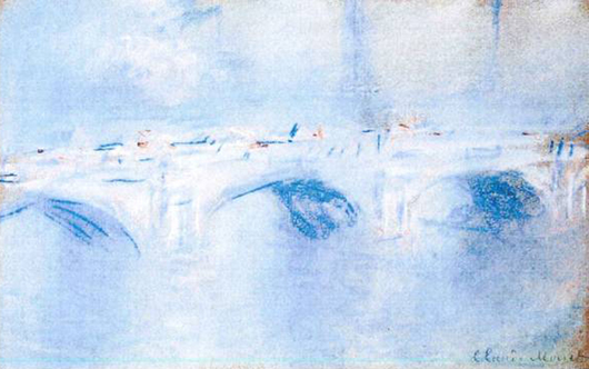 Claude Monet, 'Waterloo Bridge, London,' 1901. Image courtesy of Rotterdam Police.