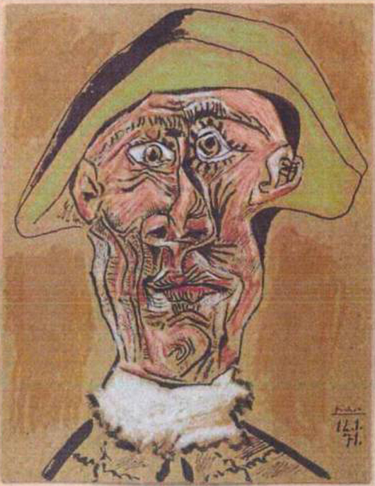 Pablo Picasso, ‘Tete d’Arlequin,’ 1971. Image courtesy of Rotterdam Police.