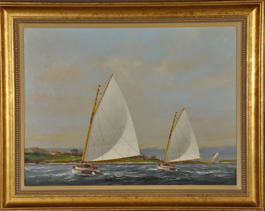 Vern Broe marine painting. John McInnis image.