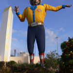 Big Tex at the State Fair of Texas in Dallas, 2008. Image by Andreas Praefcke. This file is licensed under the Creative Commons Attribution 3.0 Unported license.