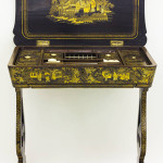 Chinese lacquer sewing table, chinoiserie, 19th century, lot 2532. Image courtesy Kunsthaus Schnürpel.
