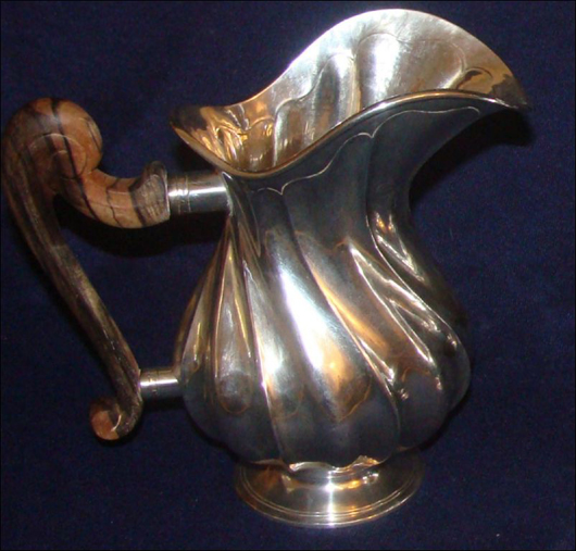 Buccellati sterling silver milk pitcher. Charles Fudge image.
