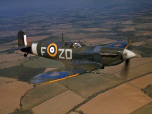 A Spitfire VB of 222 Squadron in England in 1942. Image courtesy Wikimedia Commons.