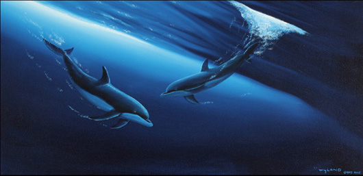 Robert Wyland (American, b. 1956) 'Return to the Sea, 2005,' oil on canvas, est. $5,000-$8,000. Michaan's image.