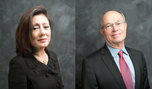 Sueyun Locks and Dean C. Pappas, newly appointed Trustees at the Philadelphia Museum of Art.