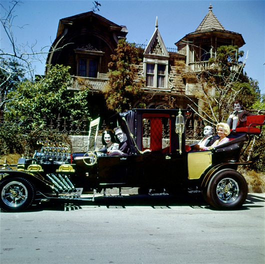 Talk about the ultimate Munsters collectible! The Munsters coach was built by George Barris and is on display in his Hollywood shop today.
